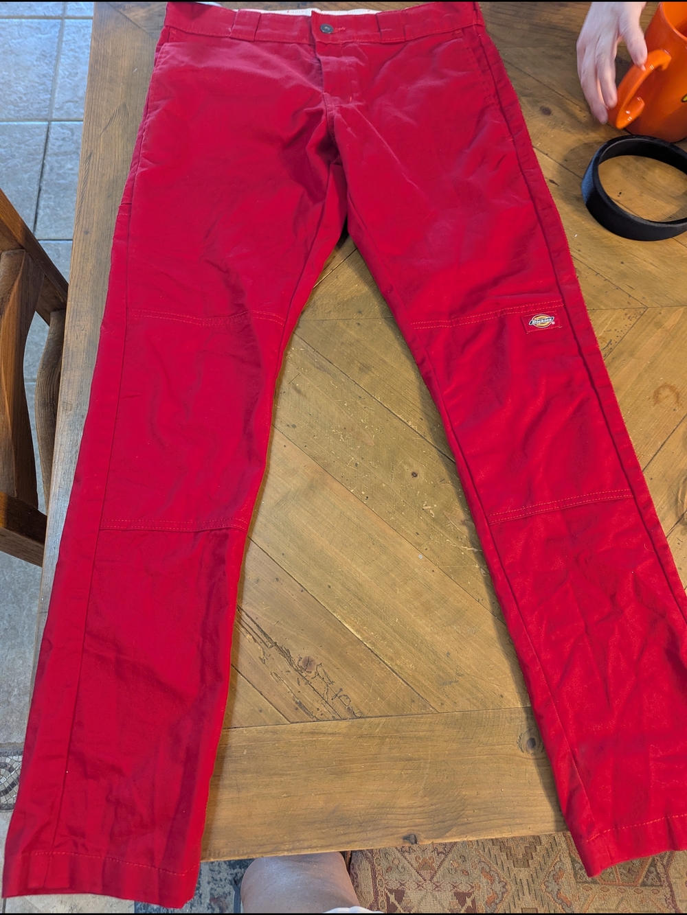 Dickies Red Work Pants - Straight Leg